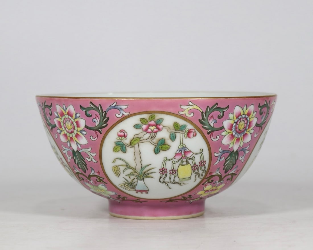An Exquisite Famille-Rose Lotus Pattern Bowl (1 of 9)