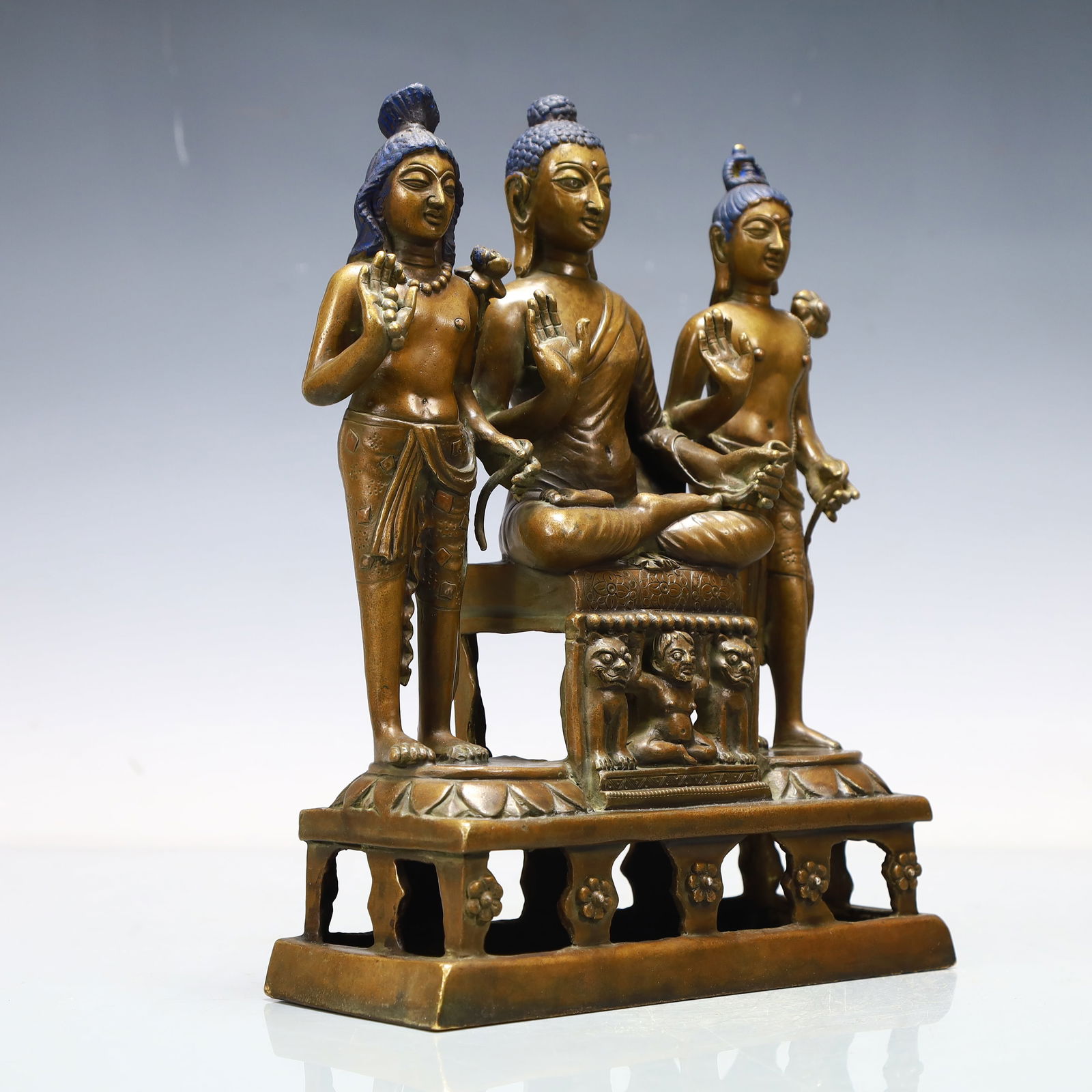A Exquisite Coppery Buddha statue - 7