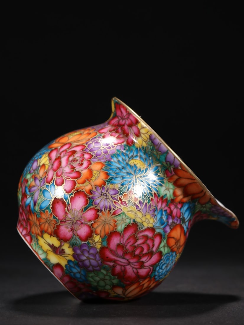 A fine enamel pattern fair cup - 8