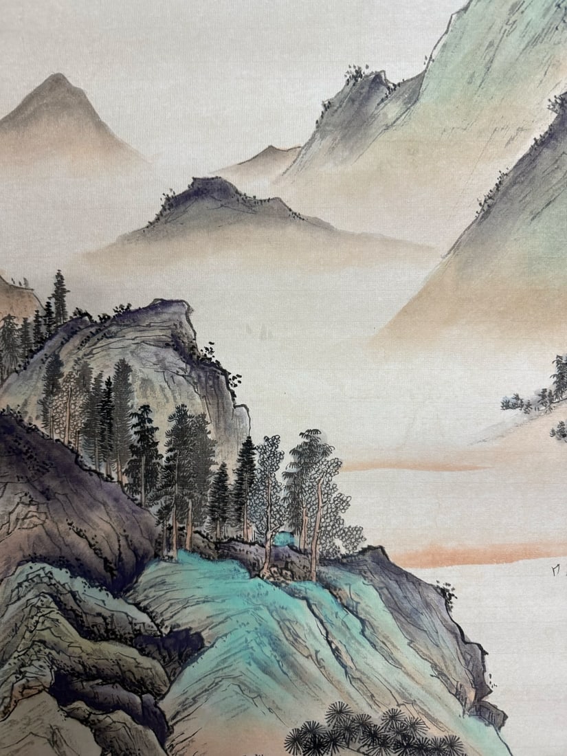 A landscape painting by Chen Shaomei - 4