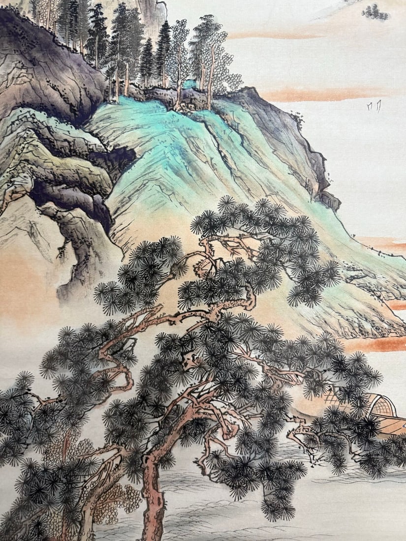 A landscape painting by Chen Shaomei - 5