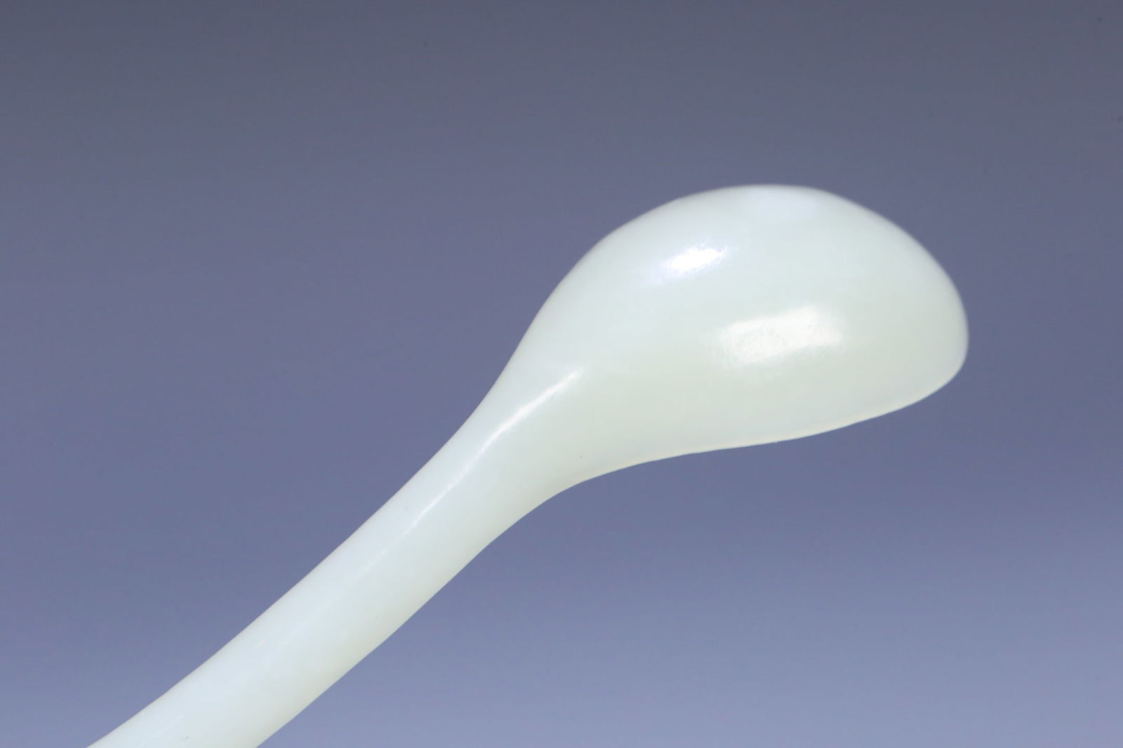 A beautiful Hetian jade dragon head spoon - 9