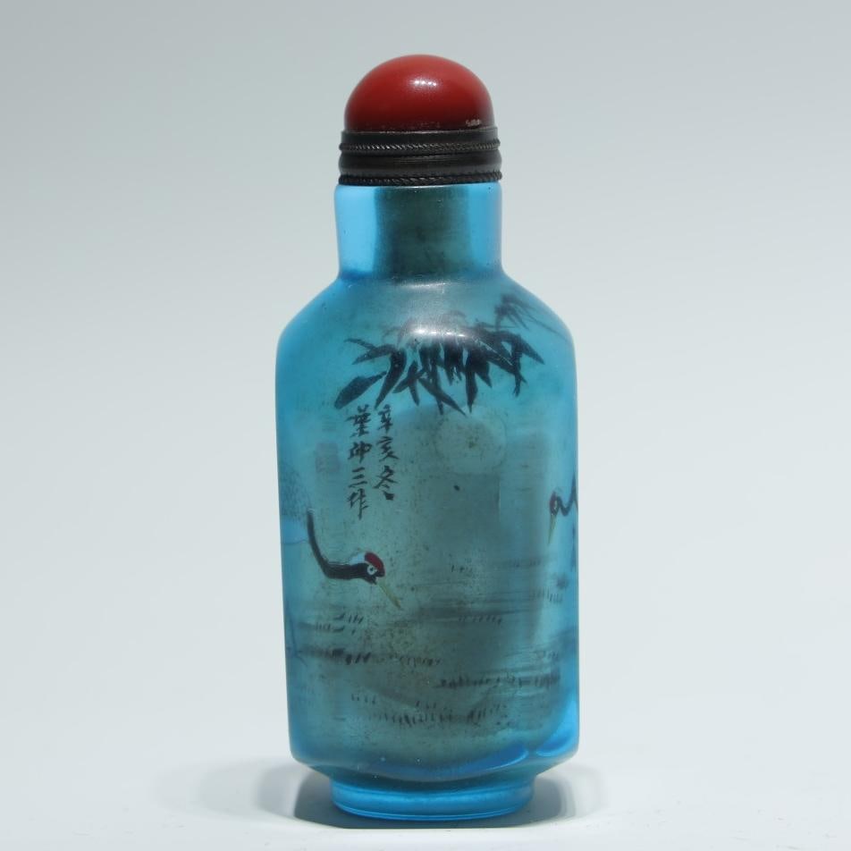 An inner painting snuff bottle of the Qing Dynasty (1 of 6)