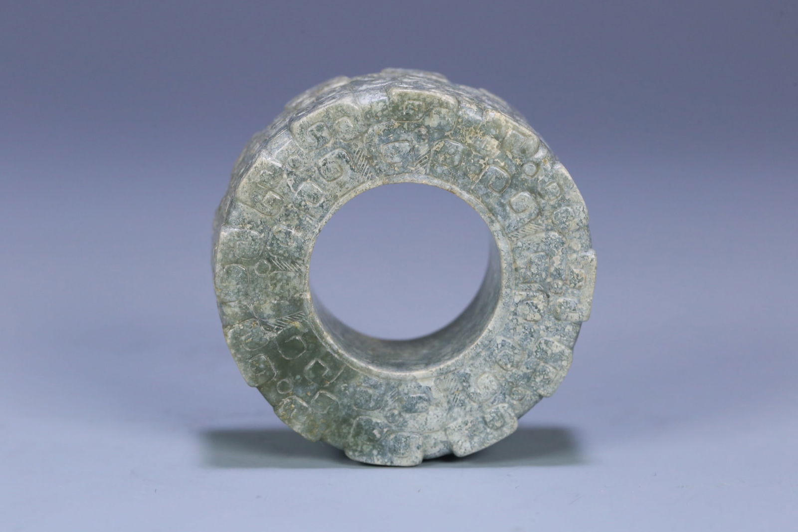 A beautiful ancient jade hook moire ring - 2