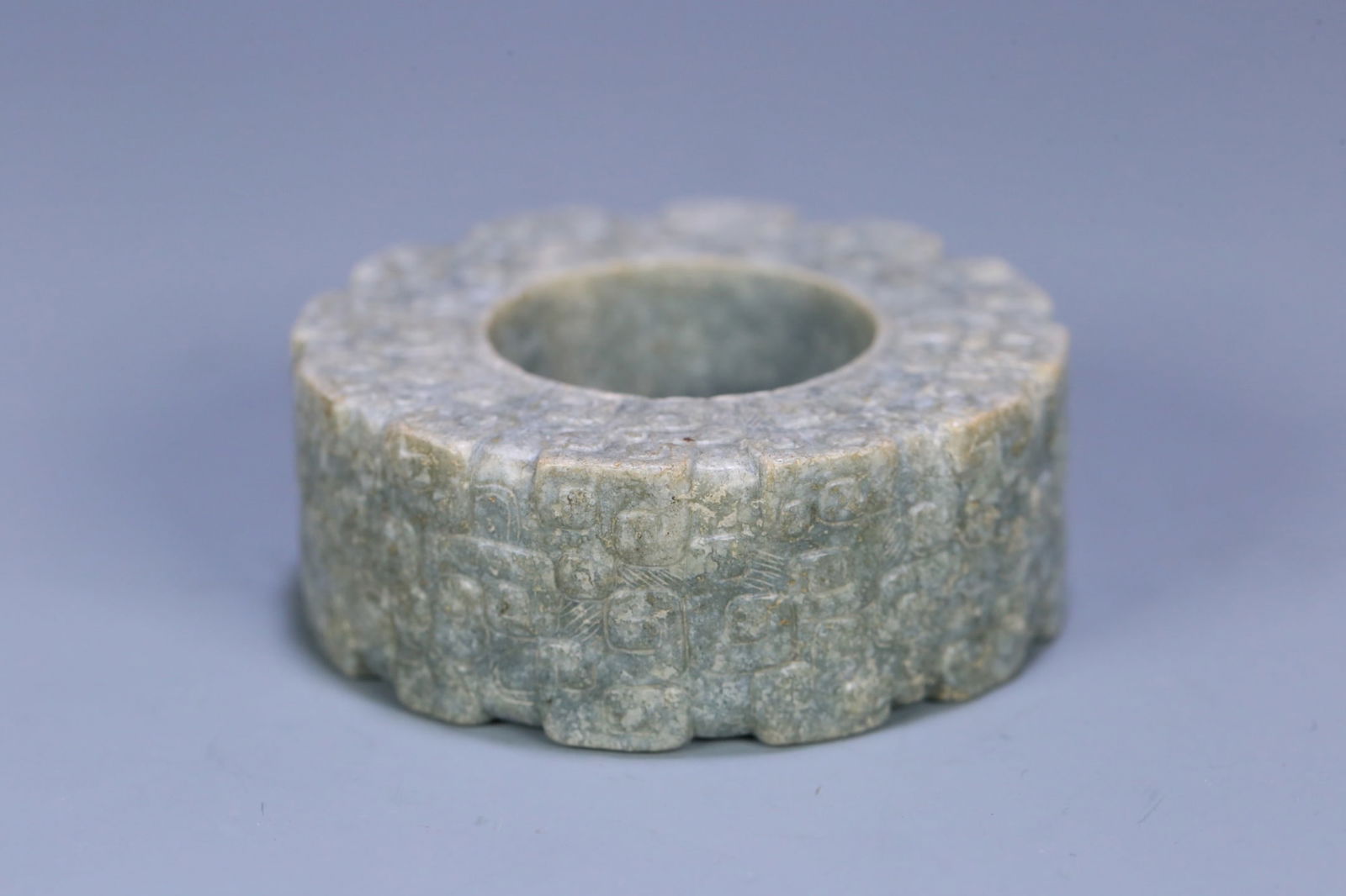 A beautiful ancient jade hook moire ring - 4