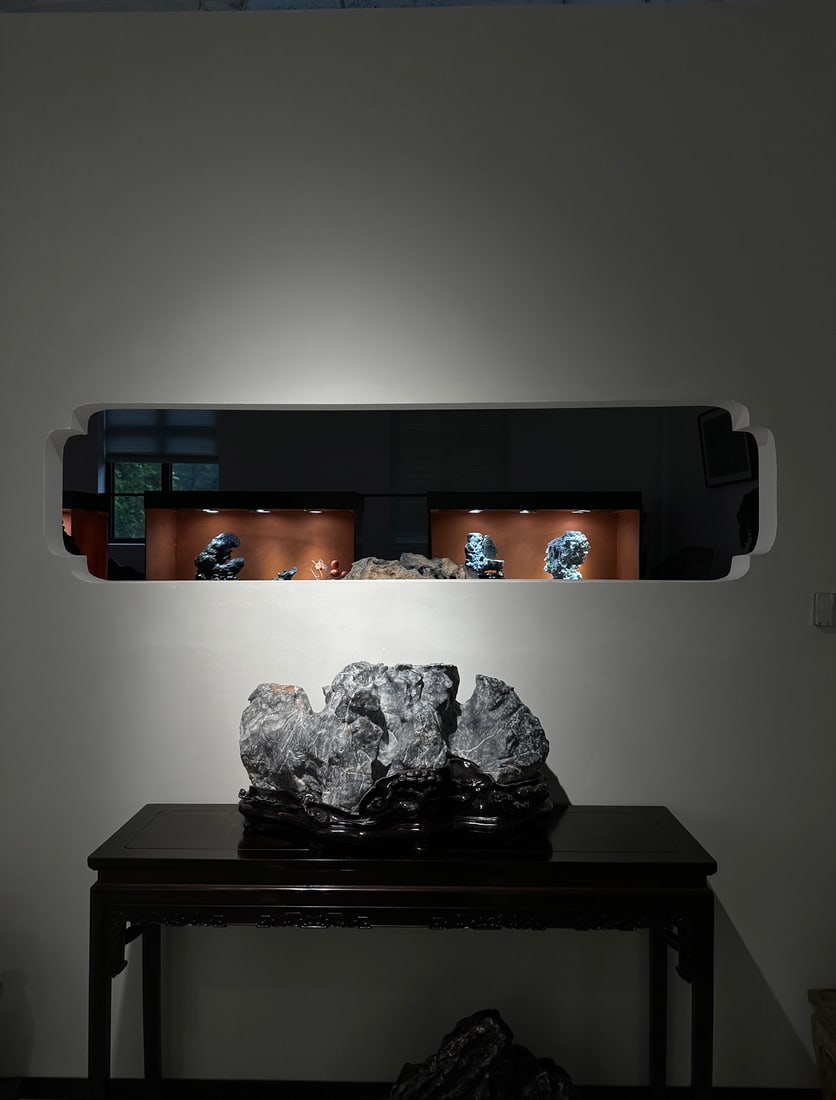 A beautiful Lingbi stone backing - 7