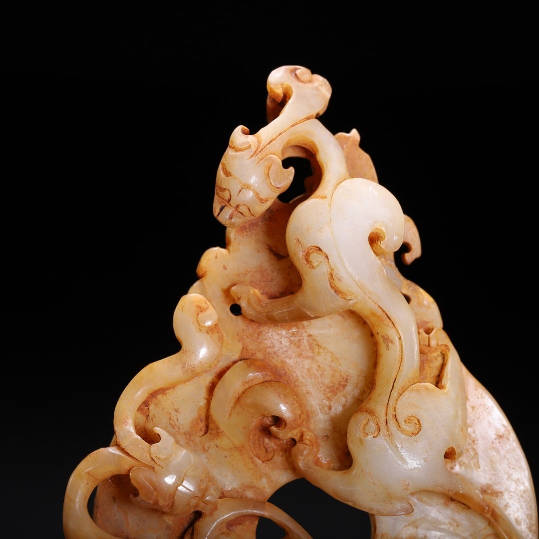 A beautiful ancient jade wall - 2