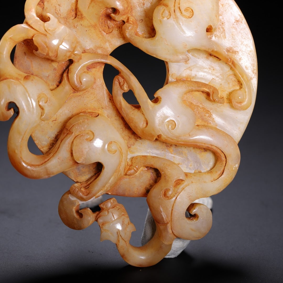 A beautiful ancient jade wall - 4