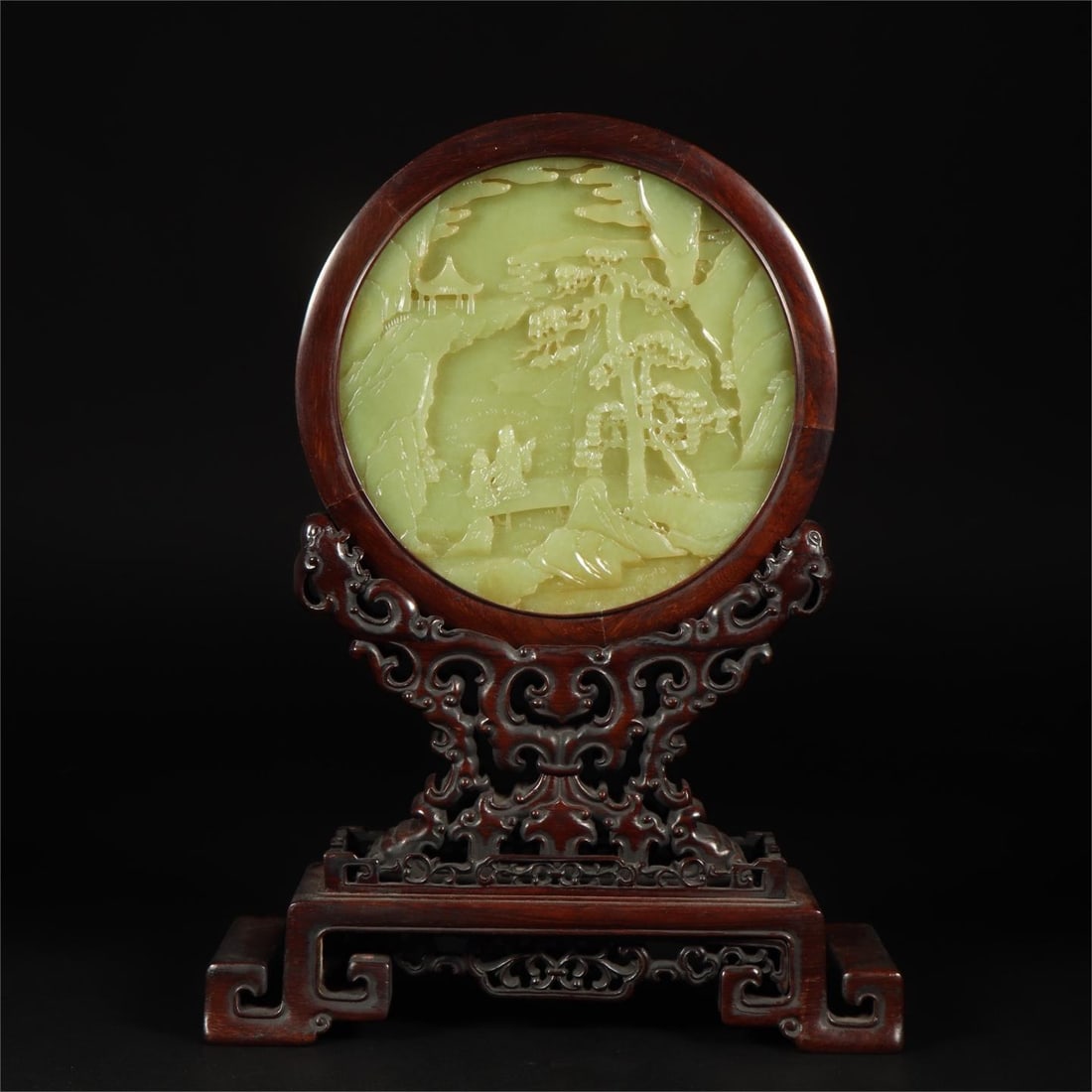 A beautiful Hetian topaz landscape figure illustration: Exquisite Hetian topaz landscape figure illustrations Size:L:21.5cmW:7.5cmH:29.5cmW:932g (The Dimensions Of All Batches Are Manually Measured.If You Need More Detailed Information,