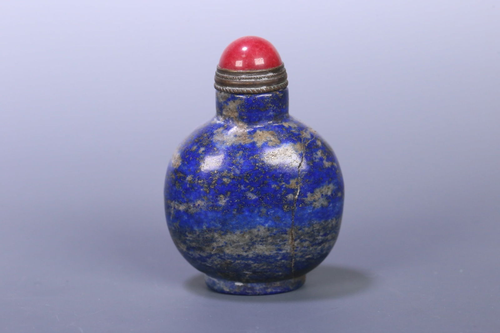 A fine lapis lazuli snuff bottle - 3
