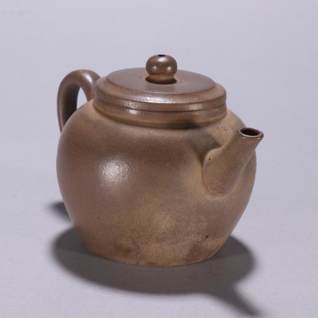 A beautiful purple sand cow button teapot - 5
