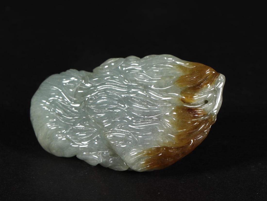 A jade monkey head from the Qing Dynasty - 6