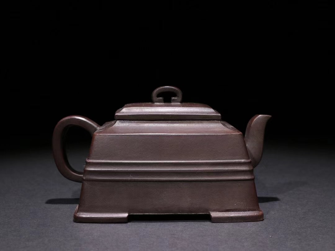 A square pot of raw mineral purple sand material from Shao Jingnan (1 of 9)