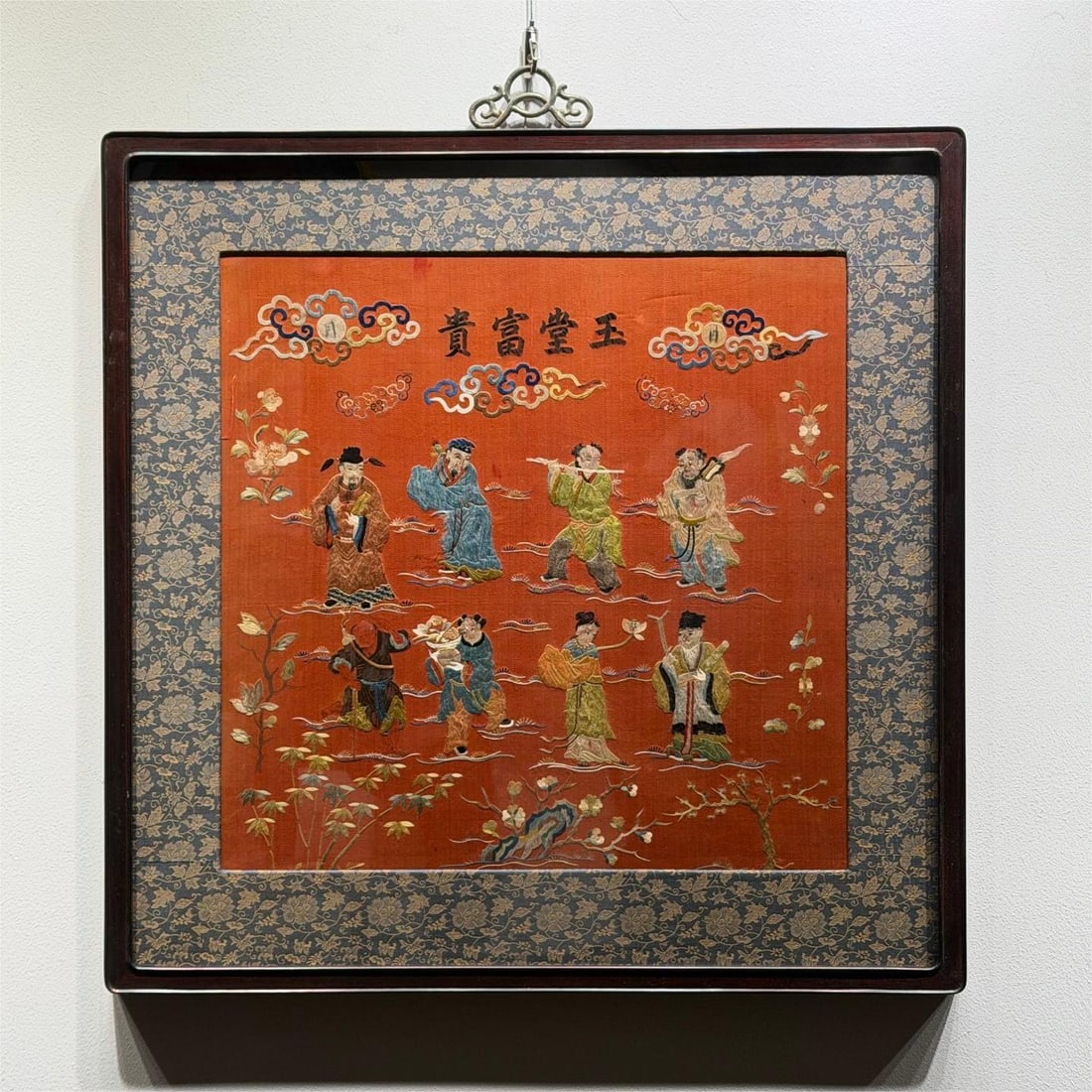 A picture of the Qing Dynasty's Su Xiu Yutang is rich: The Su Xiu Yutang of the Qing Dynasty was rich and noble Size:64x64cm (The Dimensions Of All Batches Are Manually Measured.If You Need More Detailed Information, Please Contact Our
