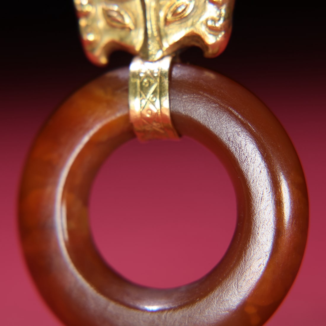 A fine onyx inlay pendant - 3