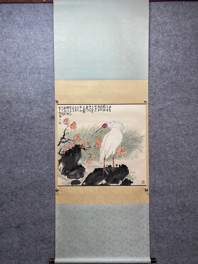 A landscape map of Sun Qifeng: Sun Qifeng's landscape map FlowercoreSize:68×74cm (The Dimensions Of All Batches Are Manually Measured.If You Need More Detailed Information, Please Contact Our Customer Service Before Bidding.)