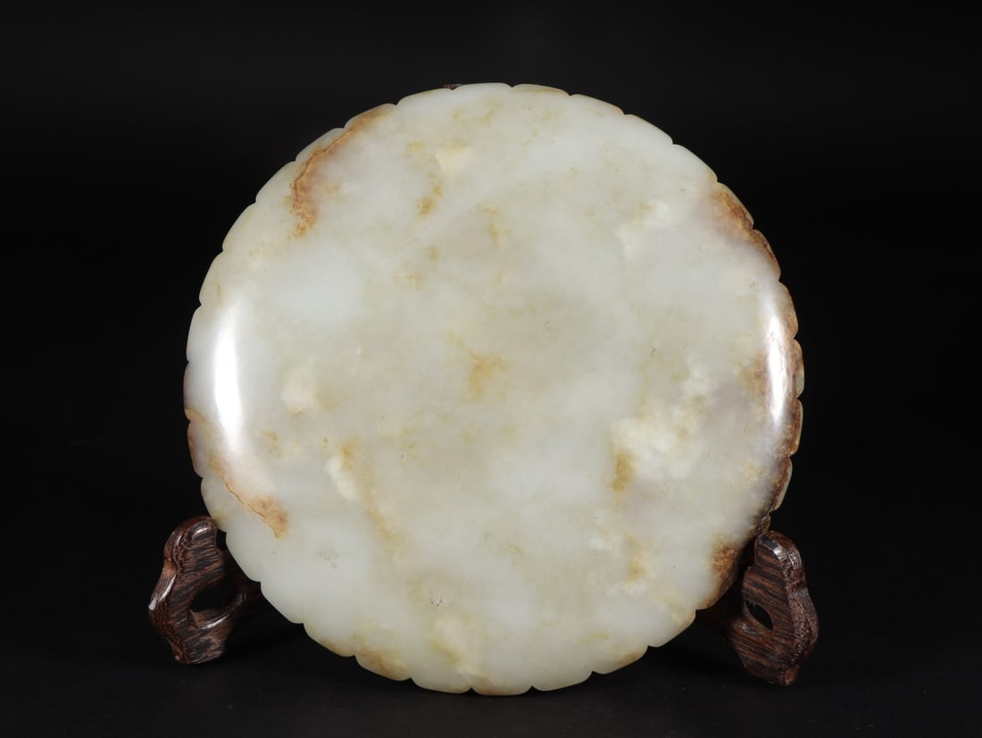 A beautiful Pisces tracing jade plate - 7