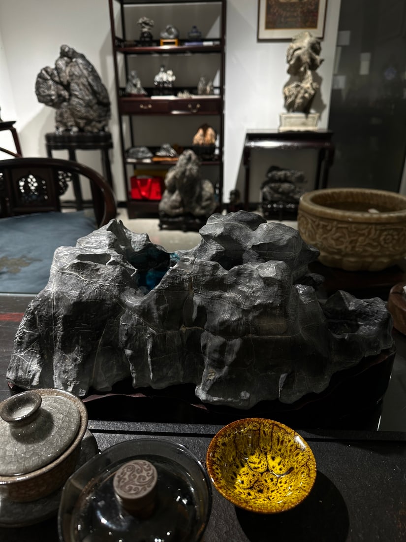 A beautiful Lingbi stone Tianchi - 5