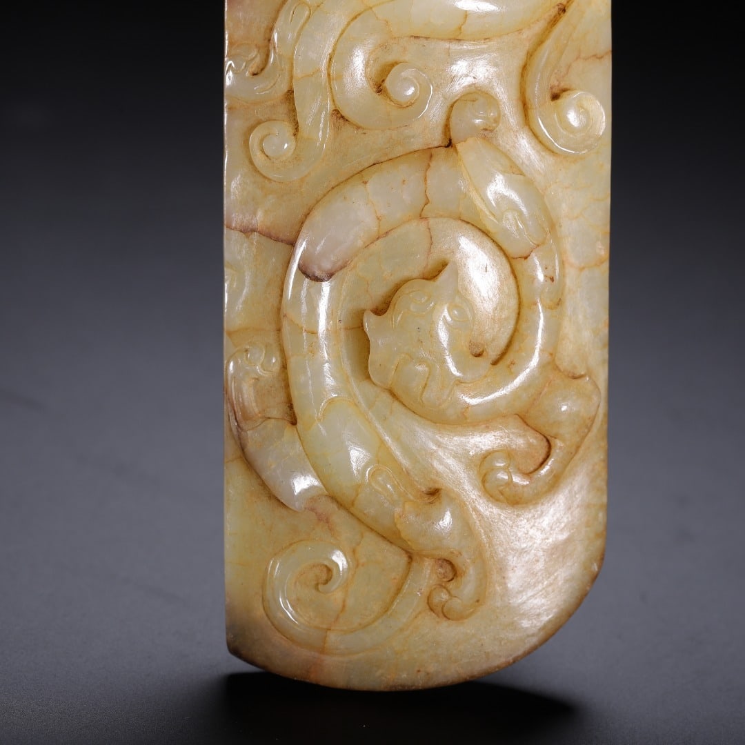 A beautiful ancient jade wall - 3