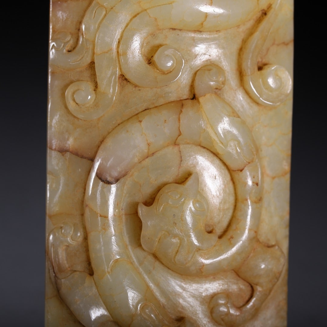 A beautiful ancient jade wall - 4