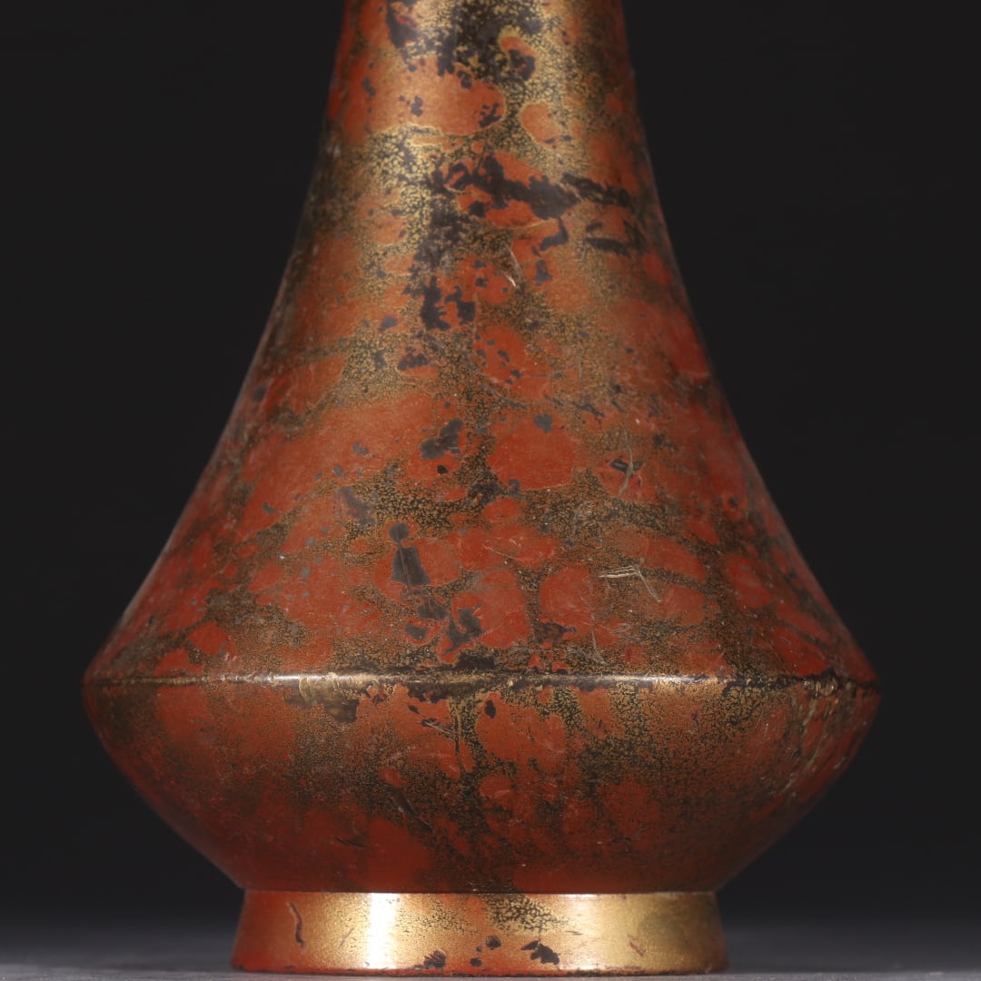 A beautiful copper-gilt longneck bottle - 7