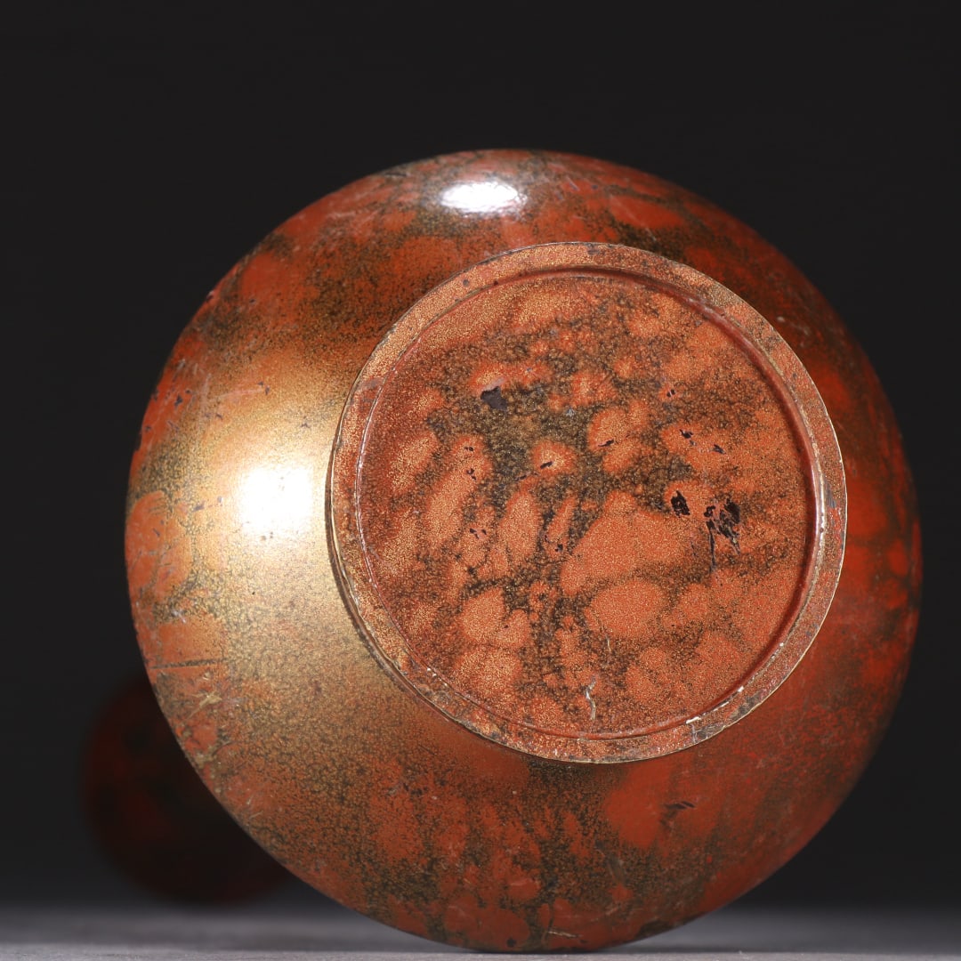 A beautiful copper-gilt longneck bottle - 9