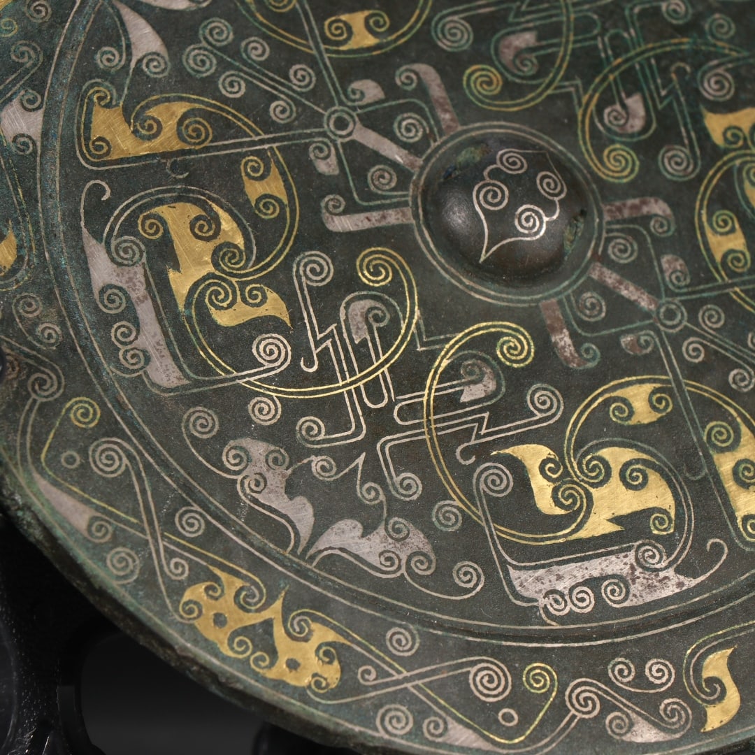 A fine copper gold and silver mirror - 2