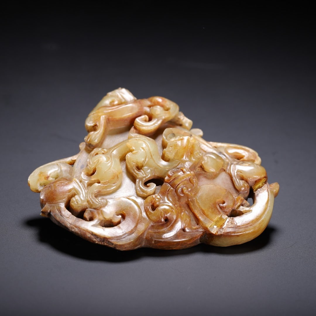 A beautiful ancient jade wall - 9