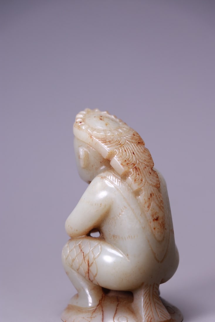 A beautiful Hetian jade figurine - 7