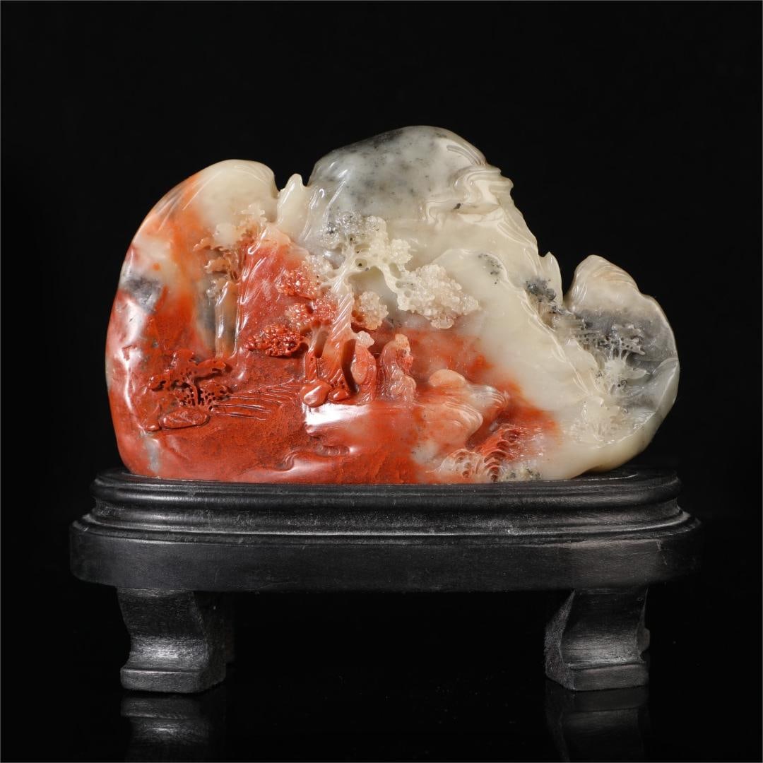 A beautiful Shoushan Shitian yellow: Exquisite Shoushan Shitian Huang Size:W:722gH:10cmW:15cm (The Dimensions Of All Batches Are Manually Measured.If You Need More Detailed Information, Please Contact Our Customer