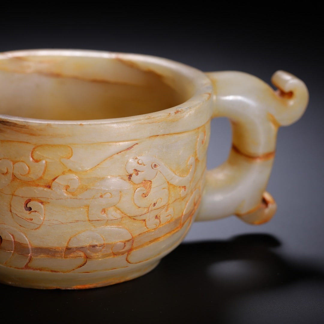 A beautiful ancient jade cup - 7
