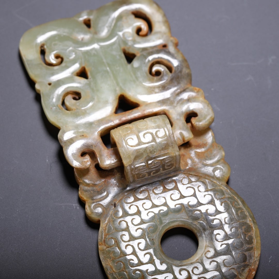 A beautiful ancient jade wall - 3