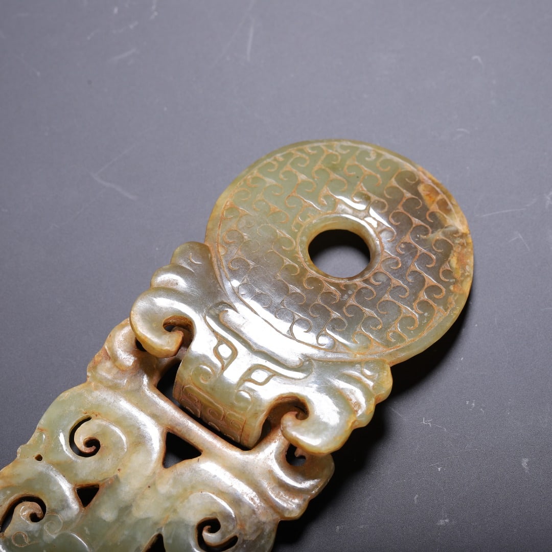 A beautiful ancient jade wall - 6