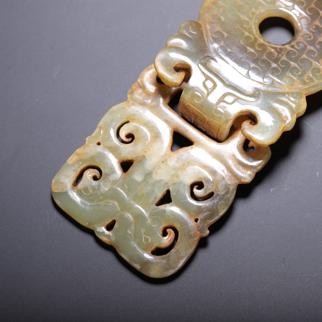 A beautiful ancient jade wall - 7