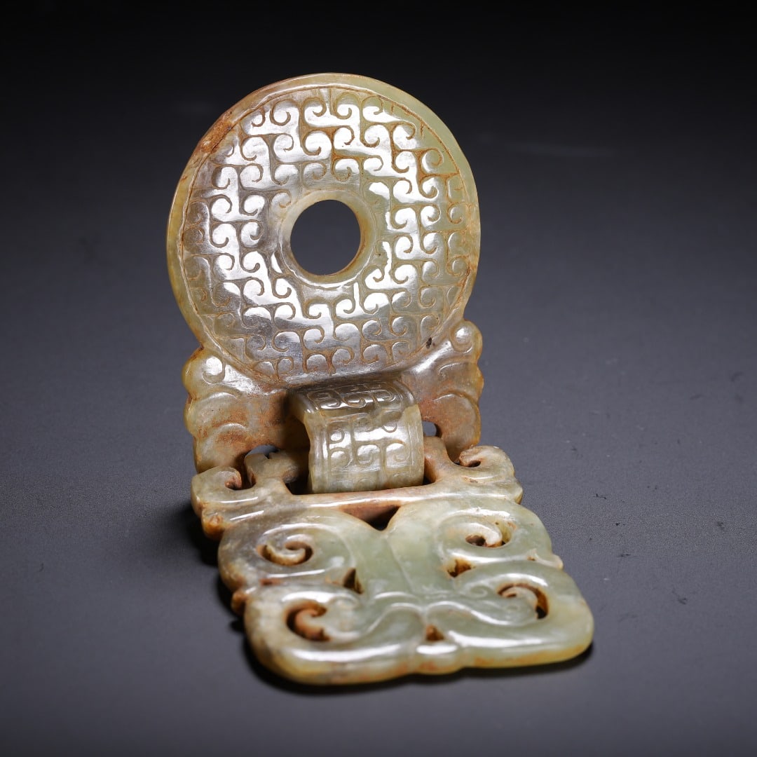 A beautiful ancient jade wall - 8