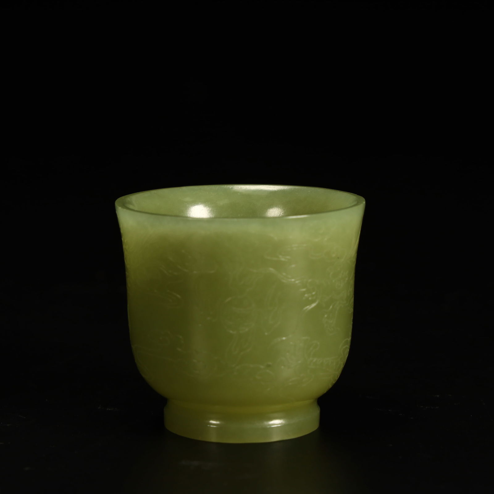 A Hetian topaz pattern cup from the Qing Dynasty - 5