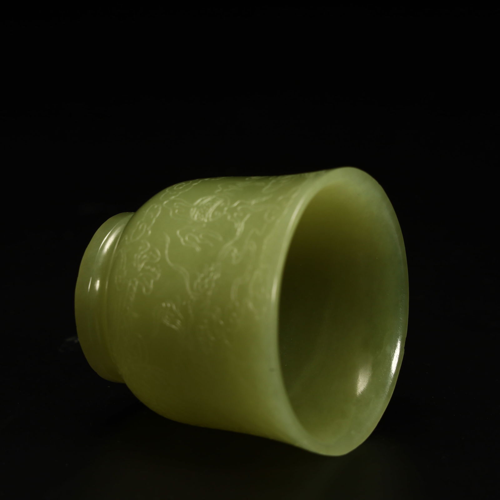 A Hetian topaz pattern cup from the Qing Dynasty - 6