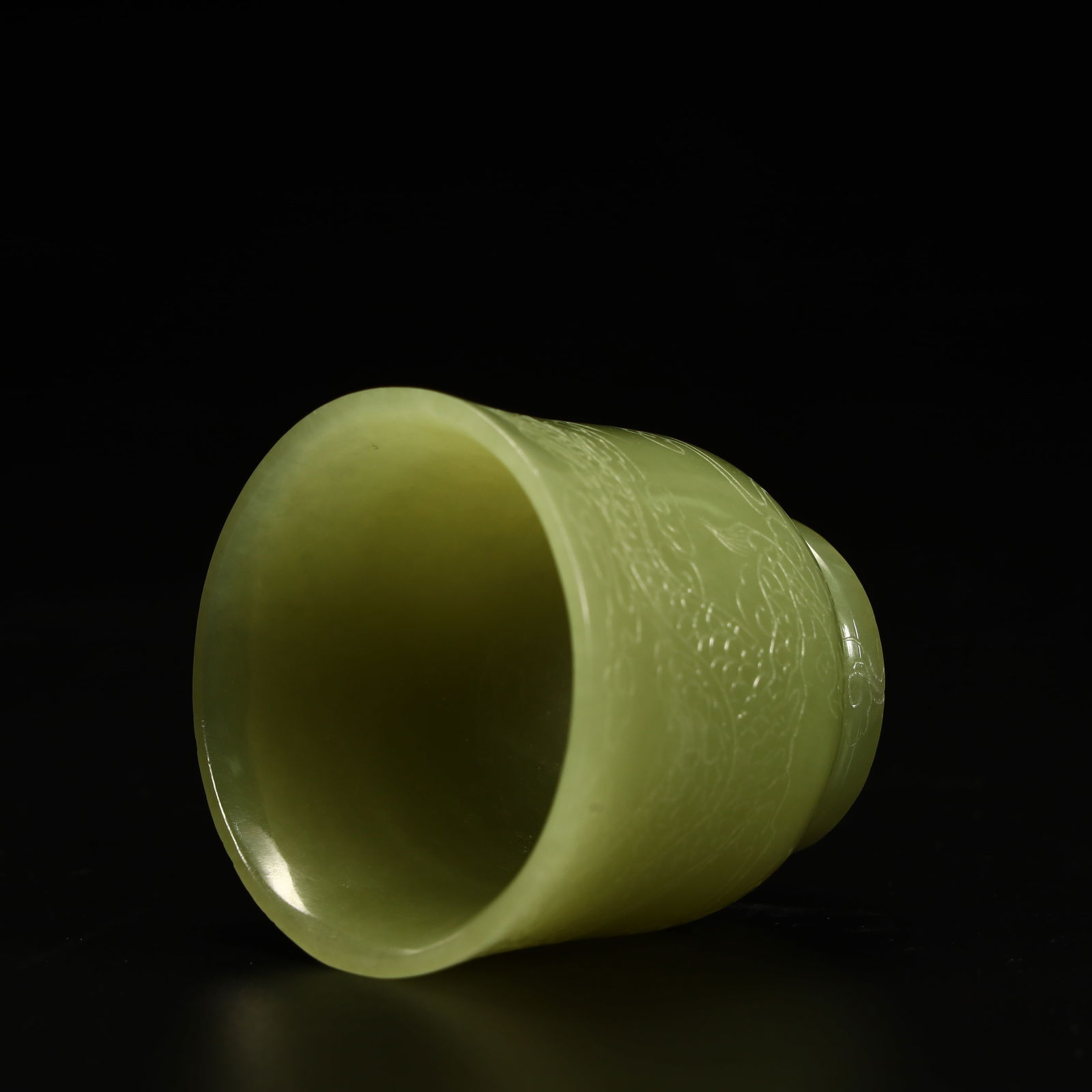 A Hetian topaz pattern cup from the Qing Dynasty - 7