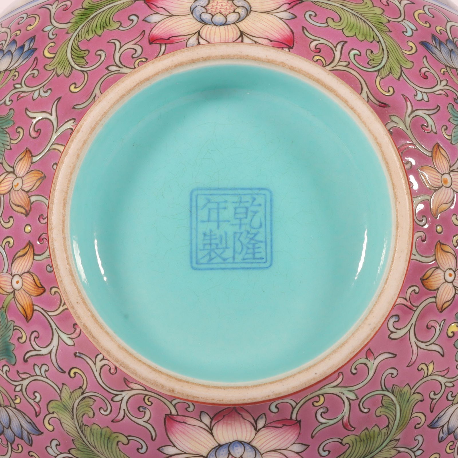 An Exquisite Enamel Ruby Red-Glazed Lotus Pattern Flower and Bird Pattern Double-Ears Vase - 9