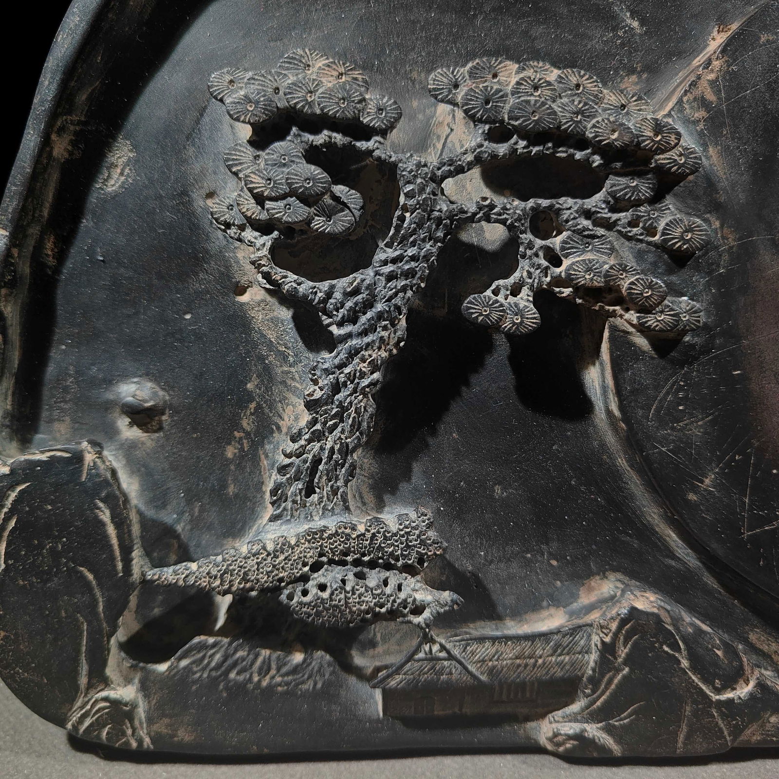 An Exquisite Pine Pattern Inkstone - 2