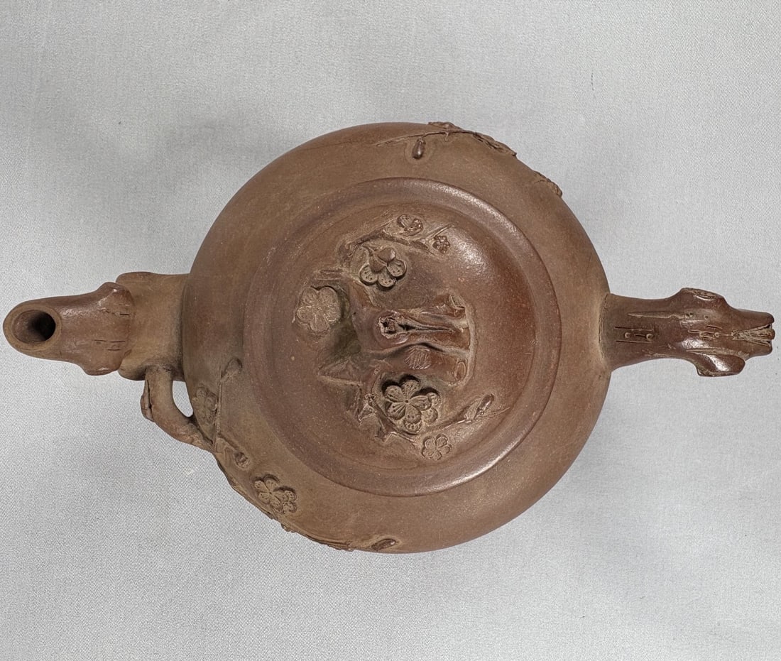 An Exquisite Purple Sands Plum flower Pattern Teapot - 6