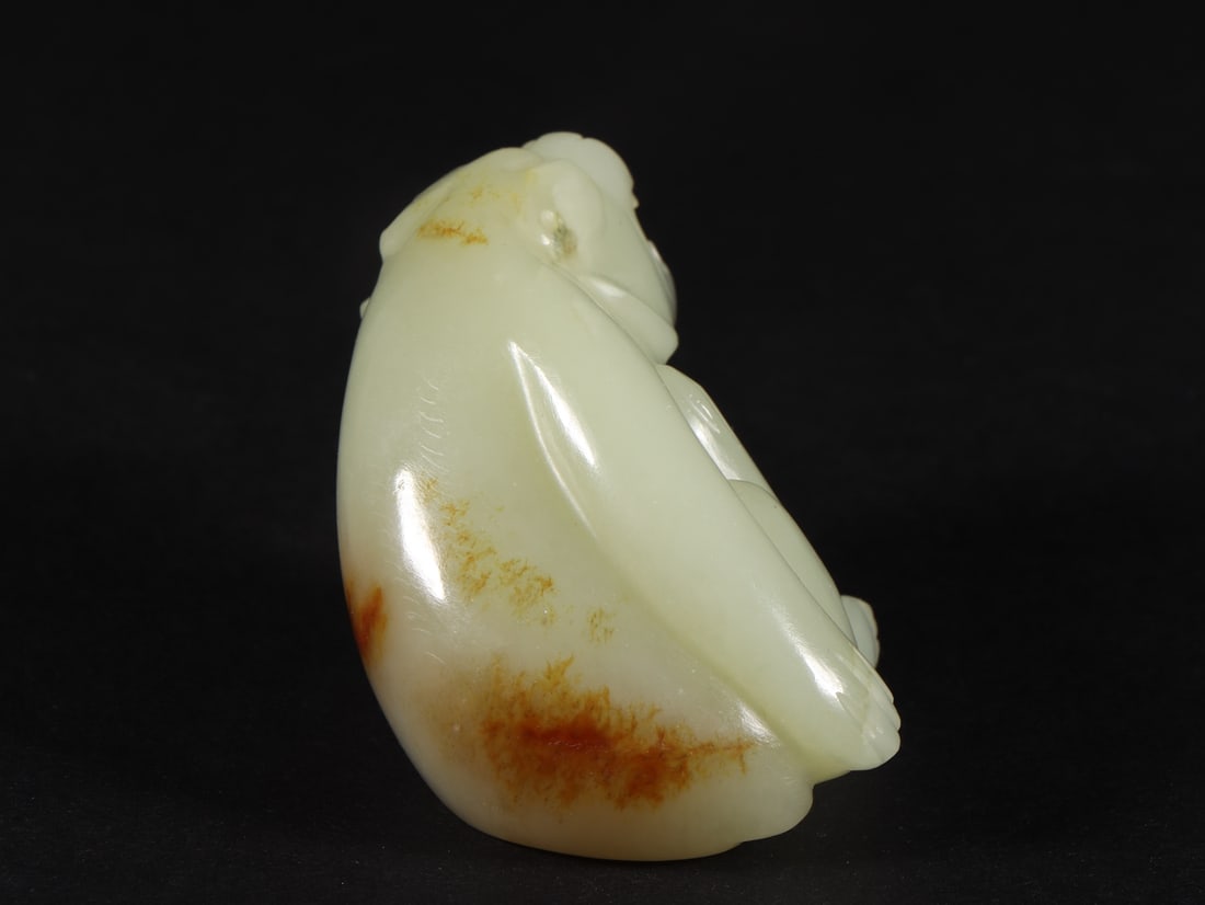 An Exquisite White Jade Bear Ornament - 6