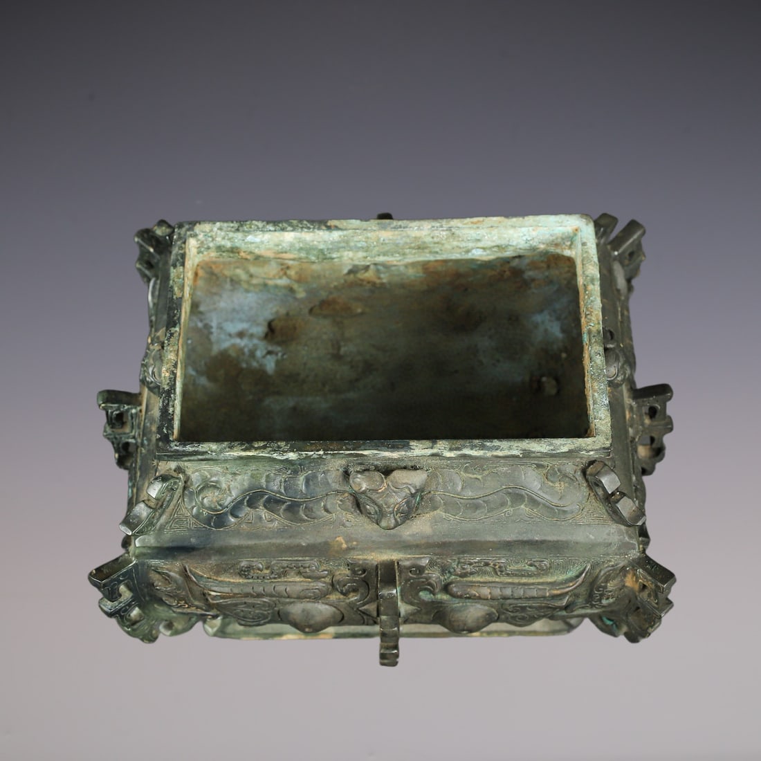 An Exquisite Bronze Beast-Face Pattern Censer - 9