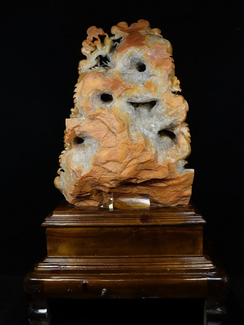 An Exquisite Shoushan Stone Dragon Pattern Ornament - 7