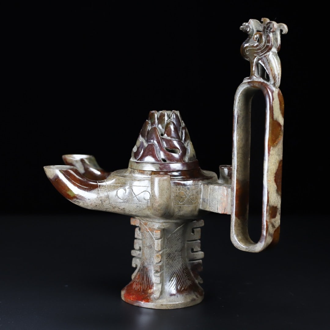 An Exquisite White Jade Phoenix Pattern Censer - 5