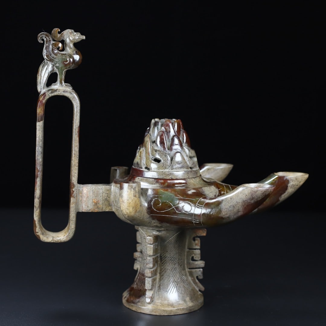 An Exquisite White Jade Phoenix Pattern Censer - 6