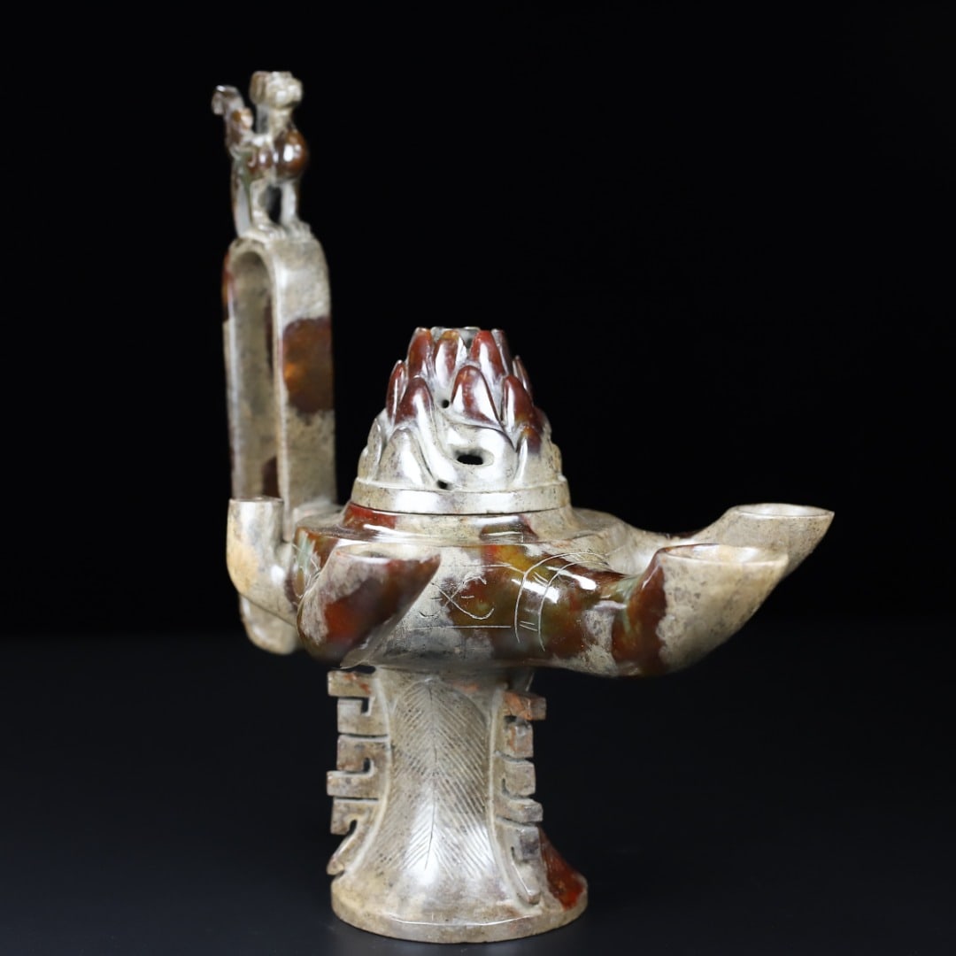 An Exquisite White Jade Phoenix Pattern Censer - 9