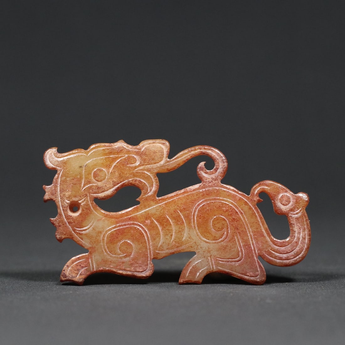 An Exquisite White Jade Dragon Pendant (1 of 9)