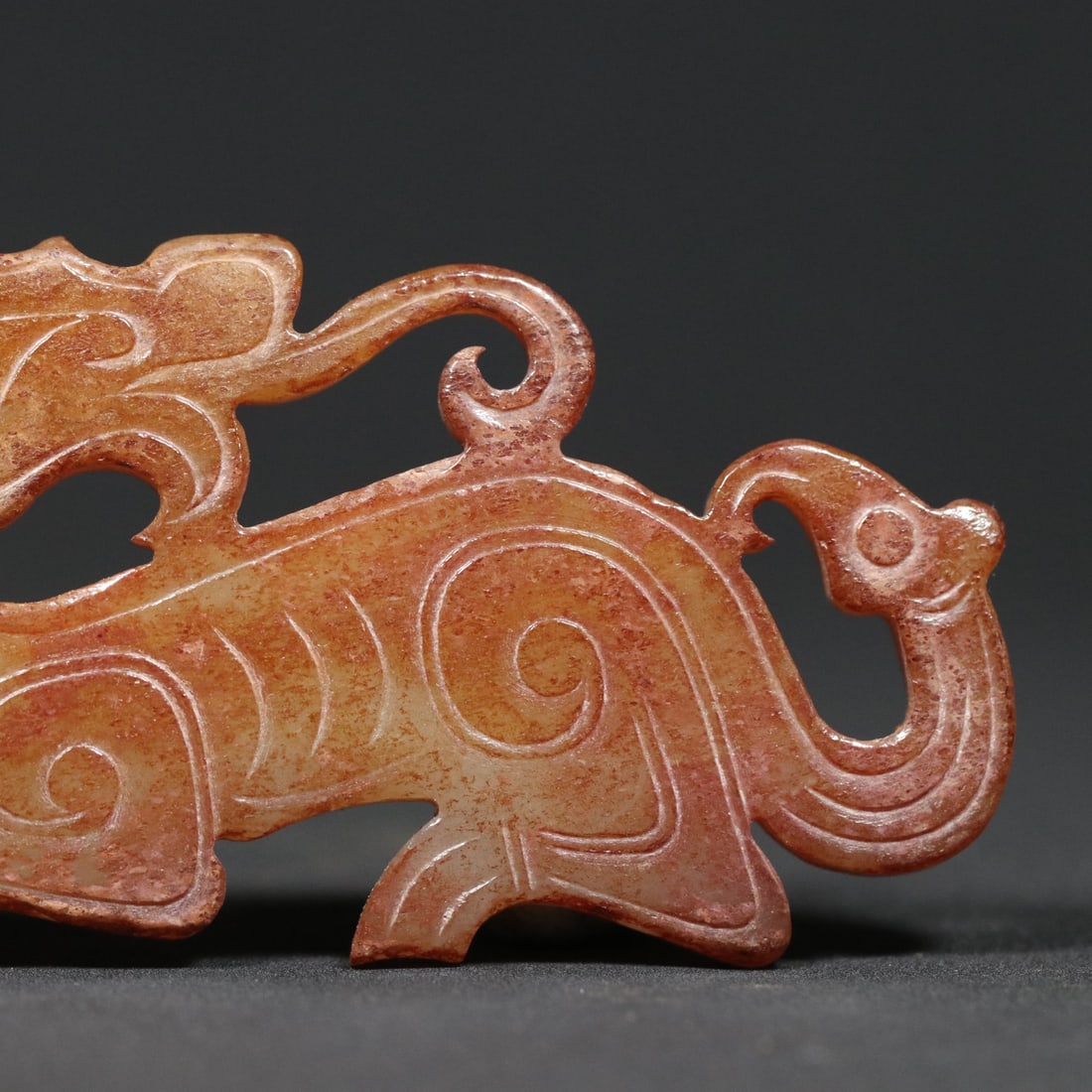 An Exquisite White Jade Dragon Pendant - 5
