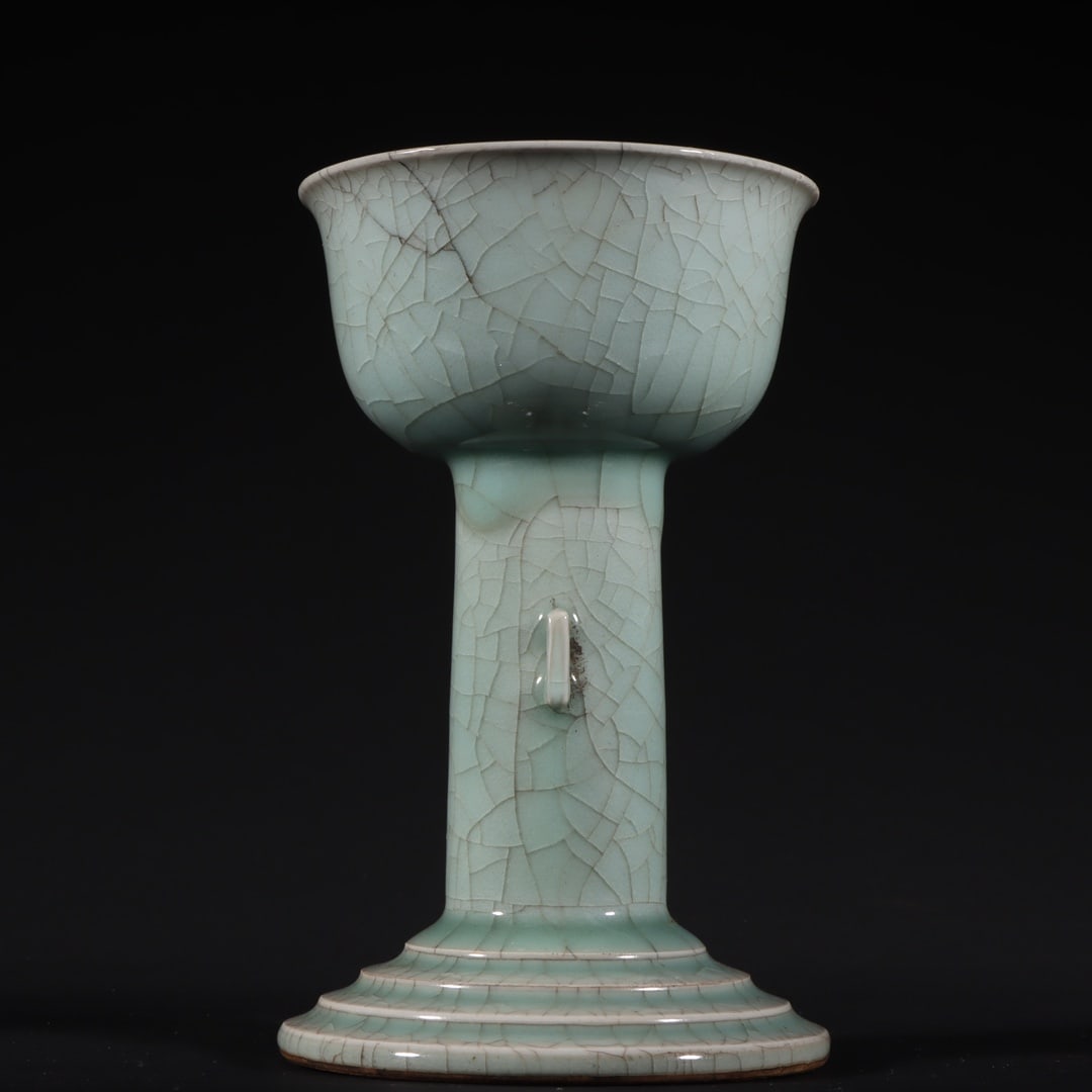 An Exquisite Longquan yao Celadon Glazed Candlestick - 5